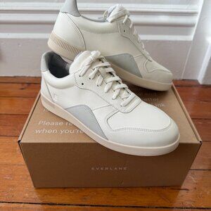 NWT Everlane ReLeather Court Sneaker in Off White - Womens 10 / Mens 8